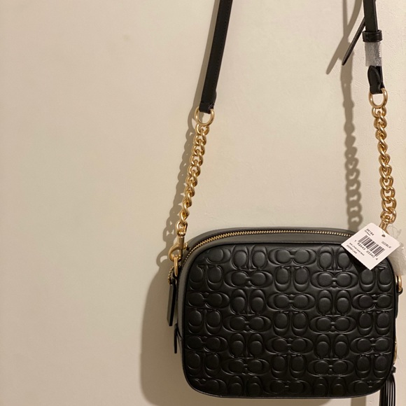 Coach black leather camera bag new with tags - Picture 4 of 15